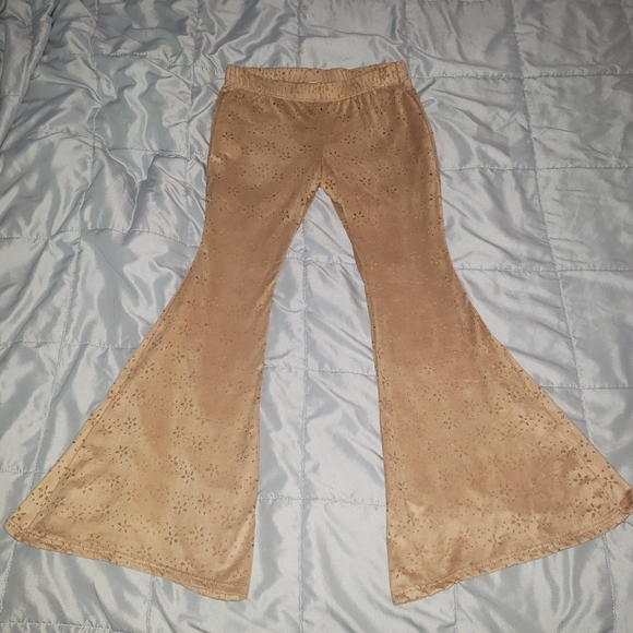tan bell bottoms